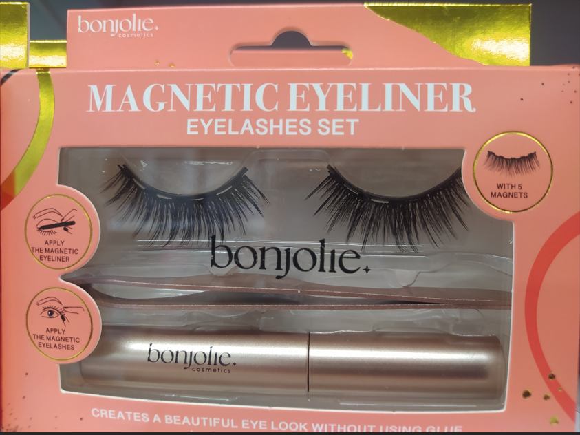 Kit eyeliner et Faux cils magnétiques Bonjolie