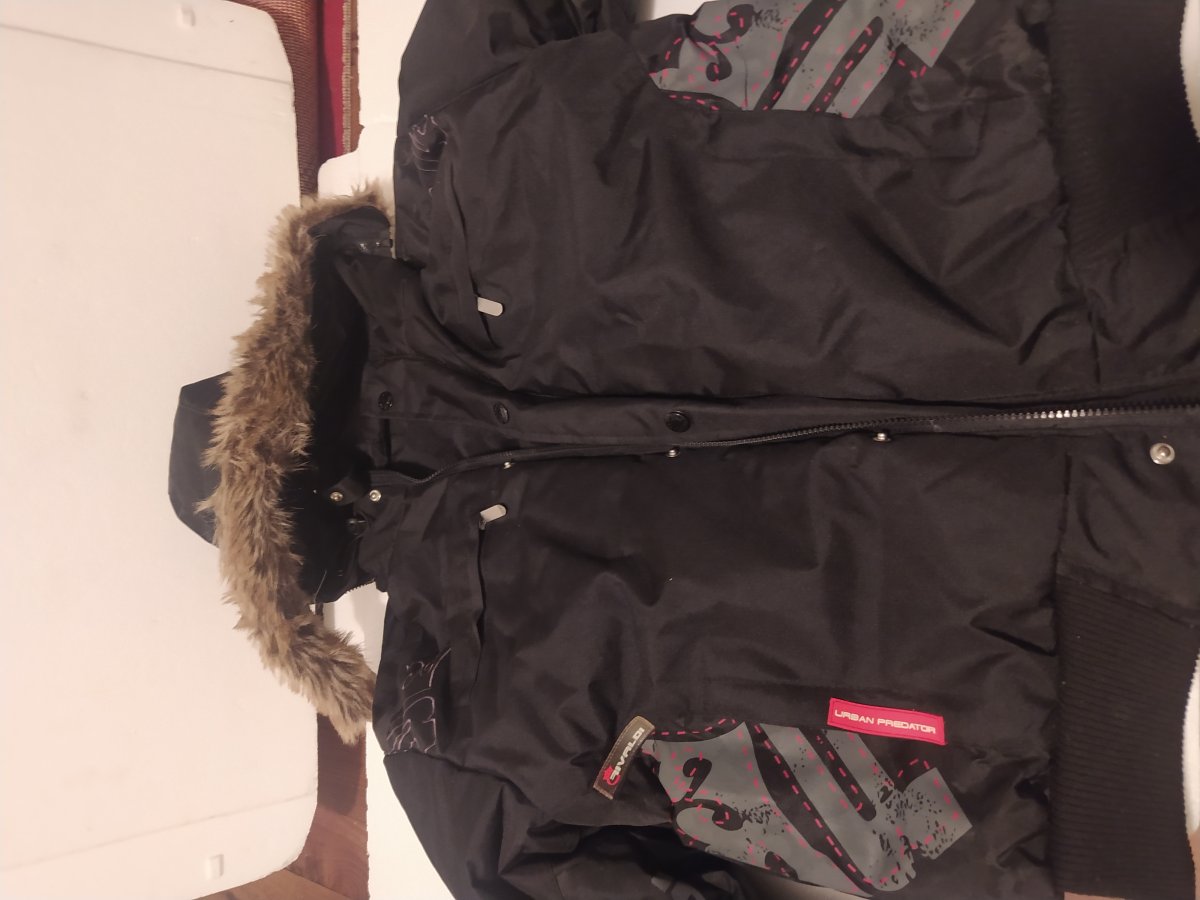 Veste noir double face