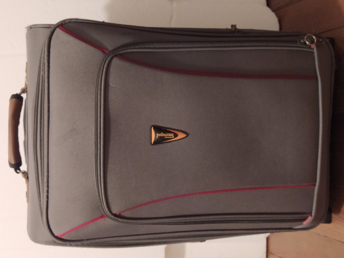Une valise grise