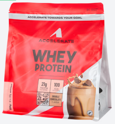Protéine de lactosérum en poudre Accelerate Double Chocolate 550 g